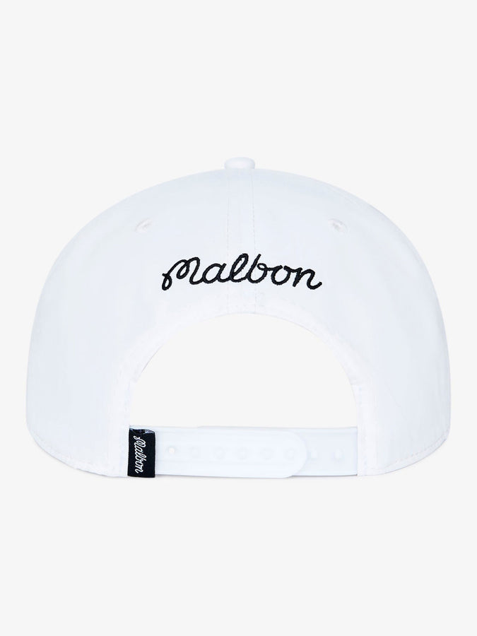 Malbon M Snapback Hat | WHITE