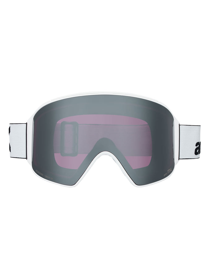 Anon M4 Cylindrical + Bonus Lens + Mfi Face Mask Snowboard Goggles | WHITE/PRCV SUNNY ONYX (Z59)