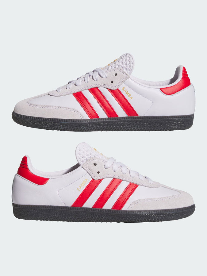 Adidas Samba Adv Black/Frost Violet/Scarlet Red Shoes Holiday 2026 | CORE BLK/FRZN PUR/BTR SCARLET