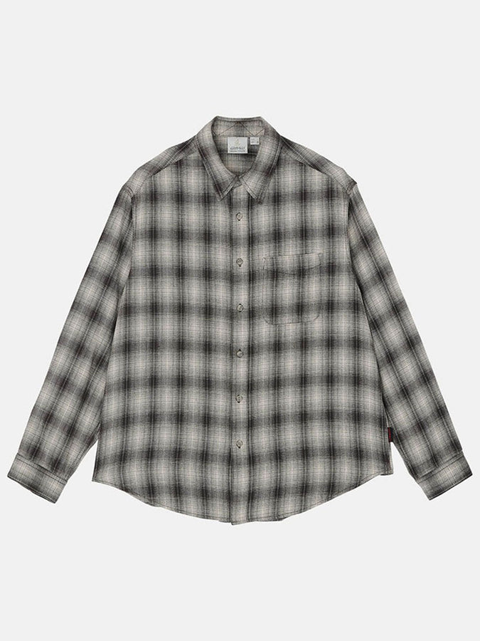 Gramicci Piled Flannel Long Sleeve Buttondown Shirt Fall 2026 | SLATE