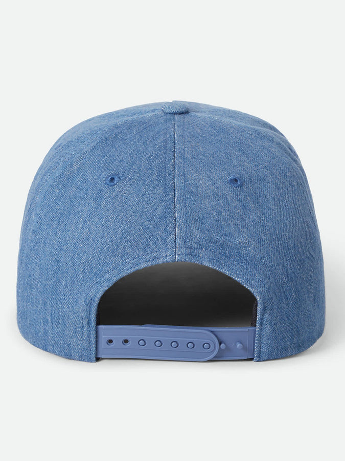 Brixton Crest Snapback Hat | MEDIUM RINSE DENIM