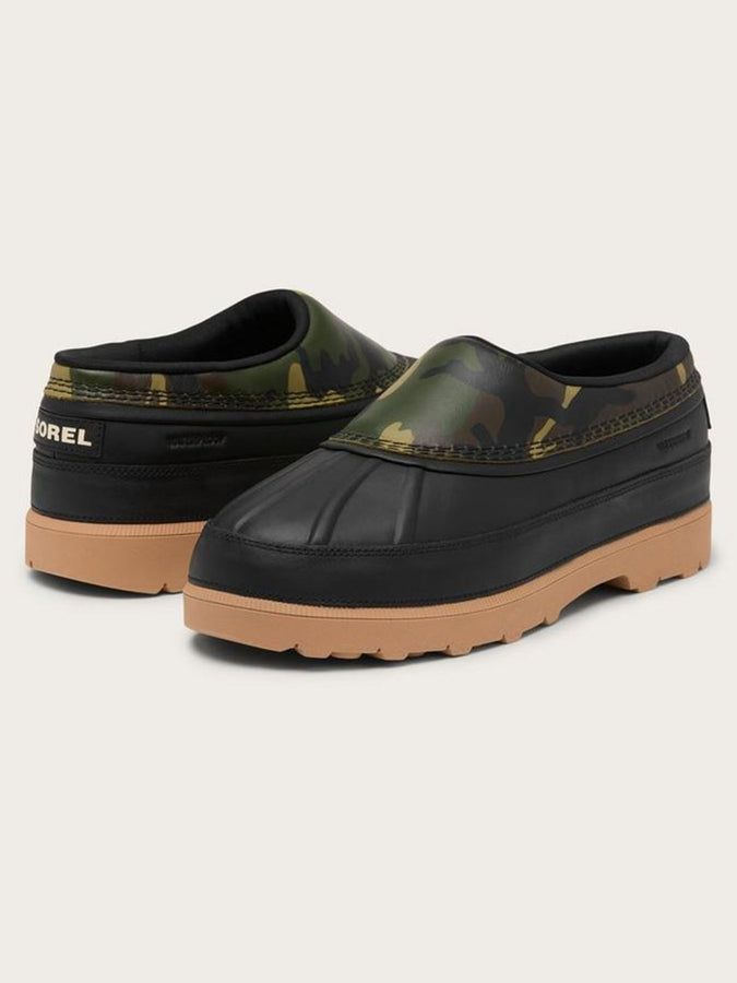 Sorel Ambler Waterproof Black/Utility Green Shoes Winter 2027 | BLACK/UTILITY GREEN (011)