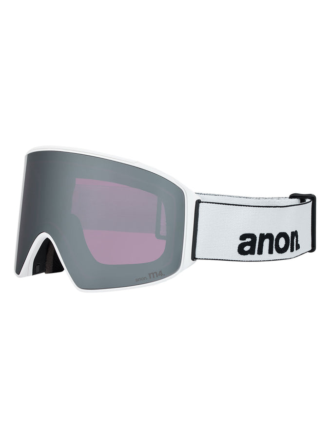 Anon M4 Cylindrical + Bonus Lens + Mfi Face Mask Snowboard Goggles | WHITE/PRCV SUNNY ONYX (Z59)