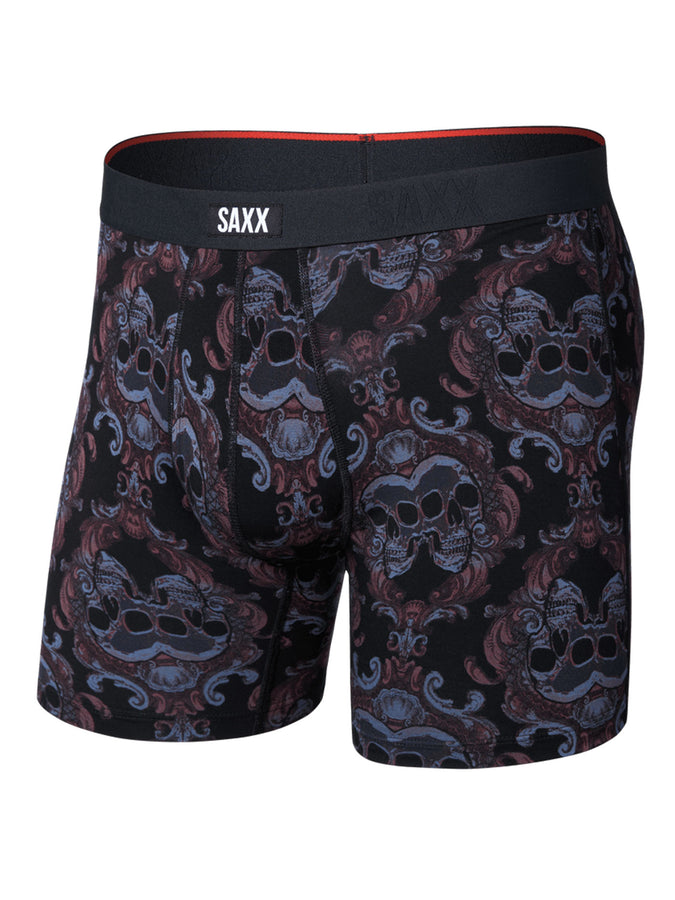 Saxx Vibe Xtra Soft Comfort Skull Brocade Black Boxer | SKULL BROCADE BLACK (SKL)