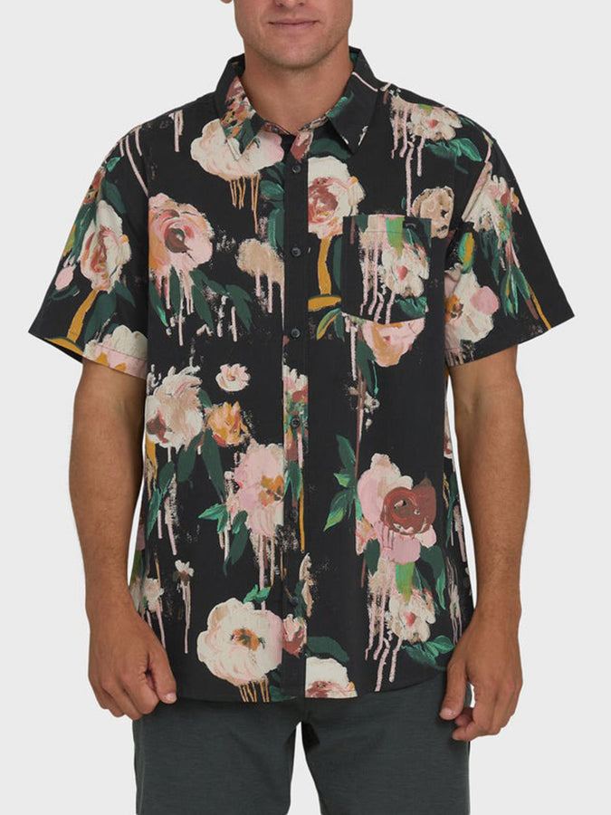 Billabong Sundays Short Sleeve Buttondown Shirt Summer 2026 | BLACK (BLK)