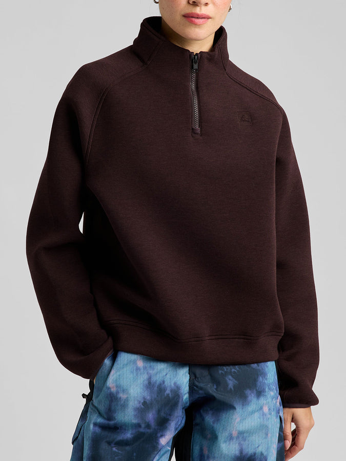 Burton Spacecloud 1/4 Zip Sweatshirt Fall 2026 | BEAR HUG BROWN HEATHER (E8M)