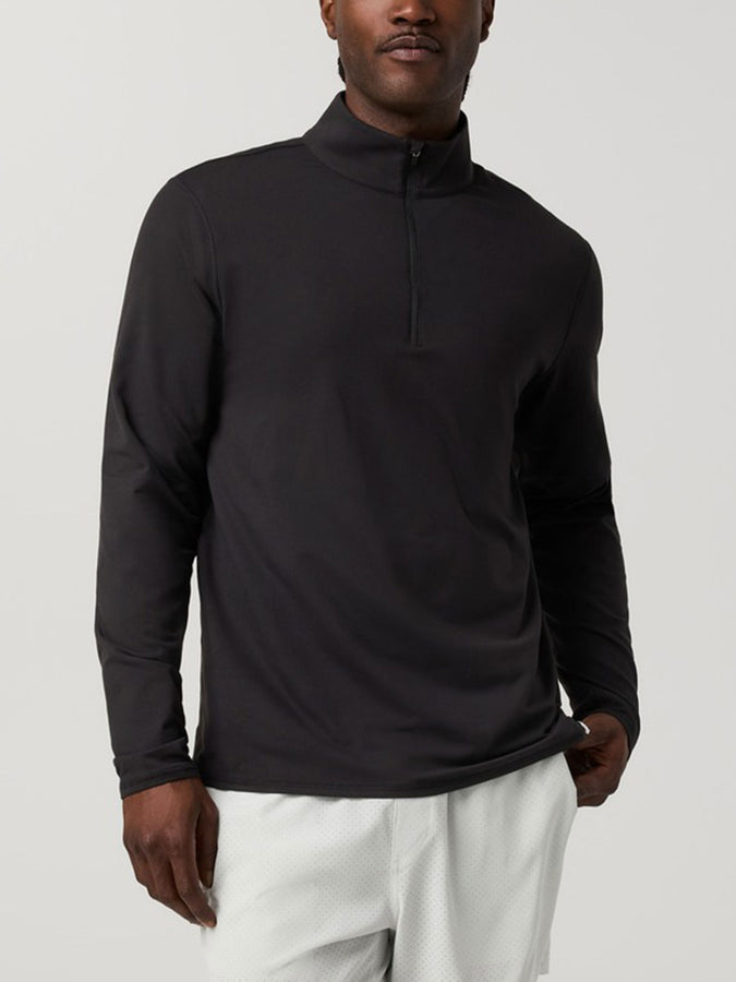Vuori Ponto 1/2 Zip Mock Neck Sweatshirt Fall 2026 | BLACK (BLK)