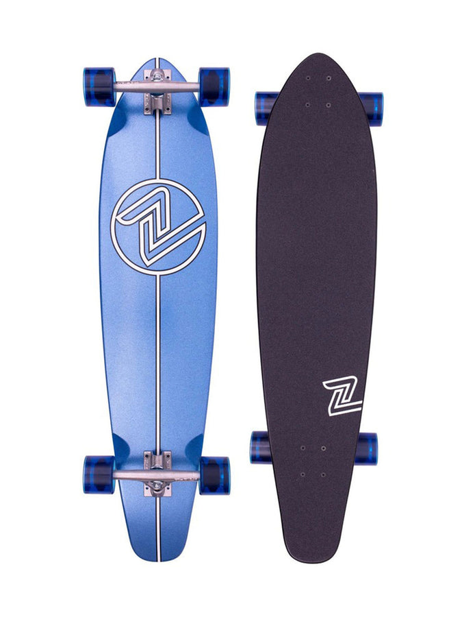 Zflex Long Roundtail Metal Flake 38’’ Complete Cruiser | BLUE