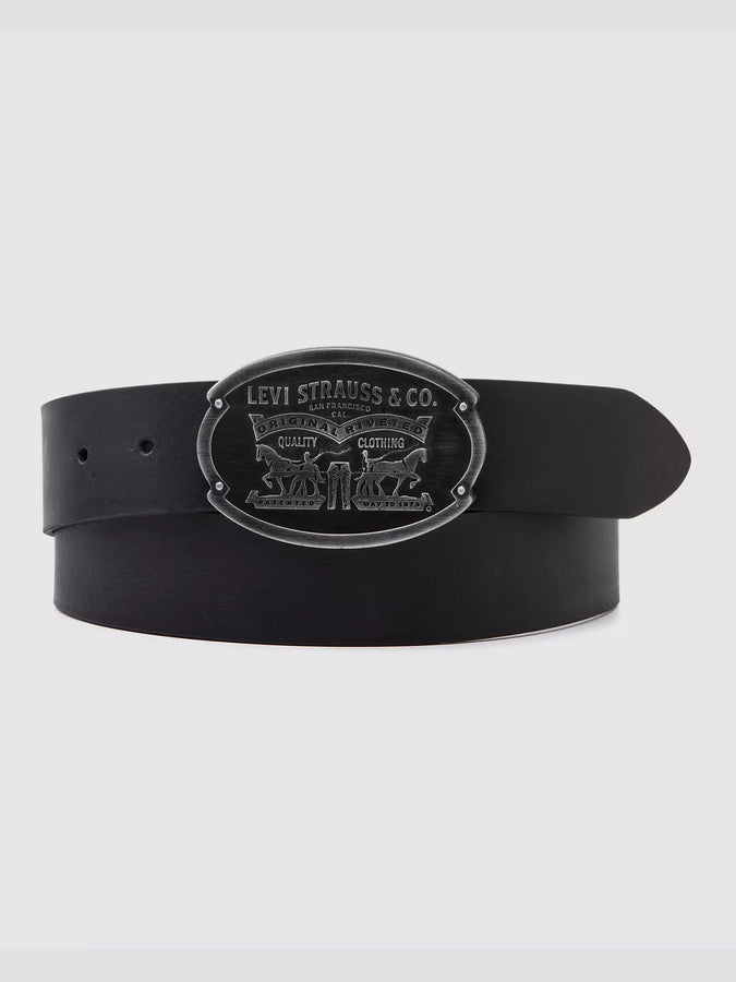 Levis Billy Plaque Belt | CAVIAR (0046)
