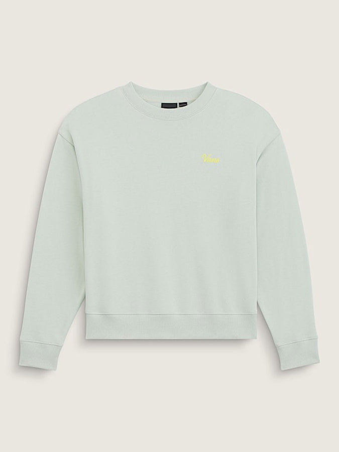 Vans Script Logo Crewneck Sweatshirt Fall 2026 | DUSTY MINT (GRT)