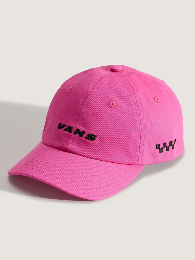Vans Check Side Curved Bill Jockey Strapback Hat | PINK FIZZ (FRQ)