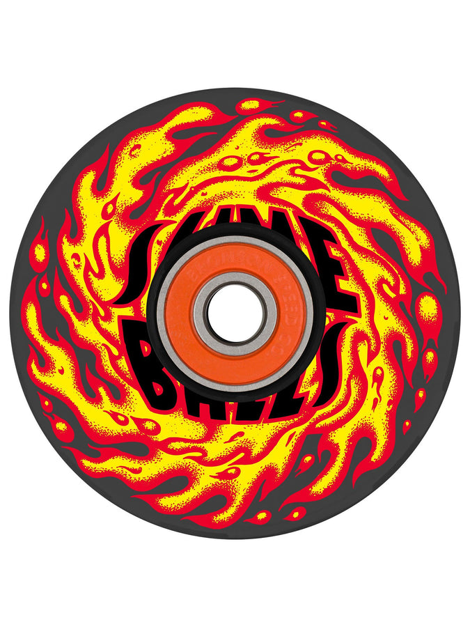 Slime Balls Sb Flame Light Ups Og Slime Black Skateboard Wheels | BLACK