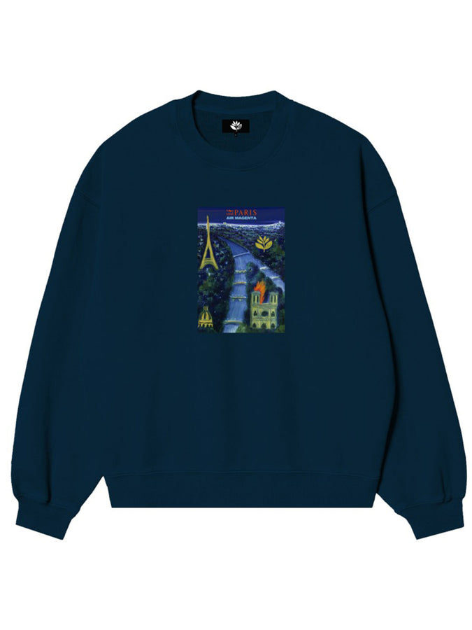 Magenta Airline Crewneck Sweatshirt Holiday 2026 | NAVY