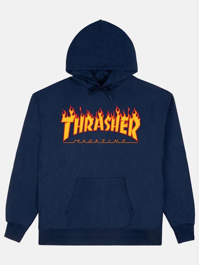 Thrasher Flame Blue/Orange Hoodie Fall 2026 | BLACK BLUE/ORANGE