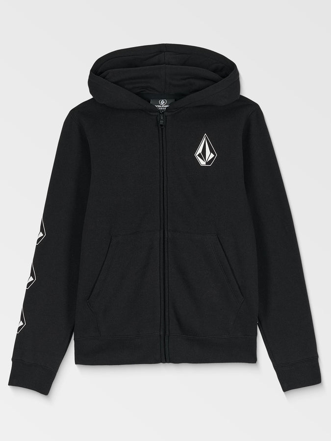 Volcom Iconic Stone GID Zip Hoodie Spring 2026 | BLACK (BLK)