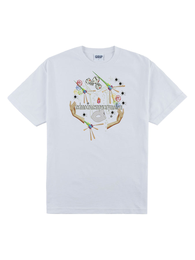 Classic Grip x Aoi Techno T-Shirt | WHITE