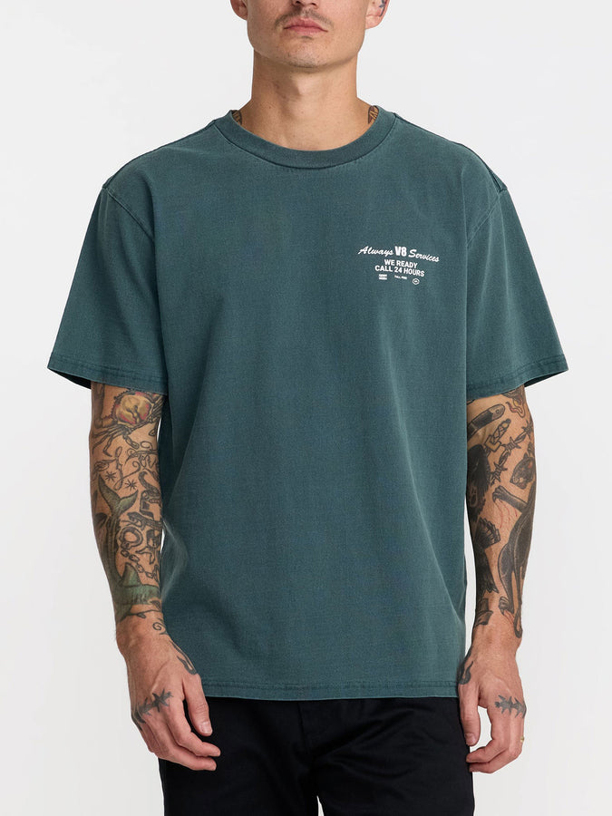 Rvca V8 T-Shirt Fall 2026 | DUSTY GREEN (DGN)