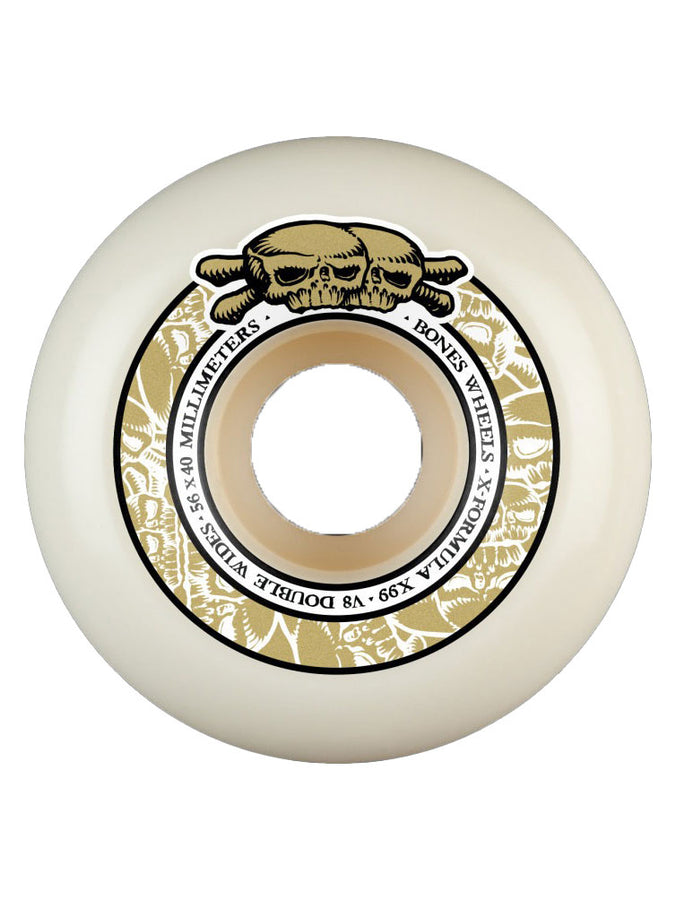 Bones X-Formula V8 Double Wide 99A Skateboard Wheels | NATURAL