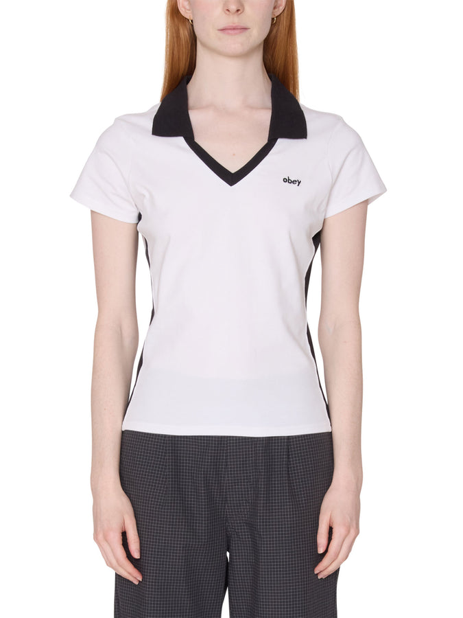 Obey Meredith Collared T-Shirt | WHITE (WHT)