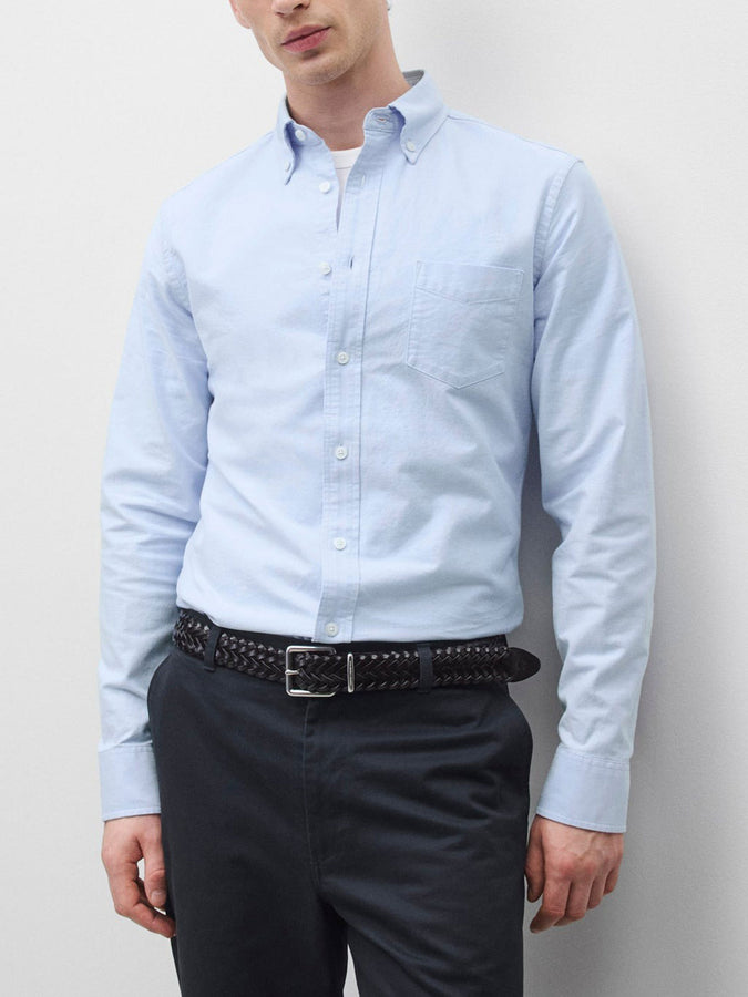 Reigning Champ Cotton Oxford Windsor Standard Buttondown Shirt Fall 2026 | LIGHT BLUE