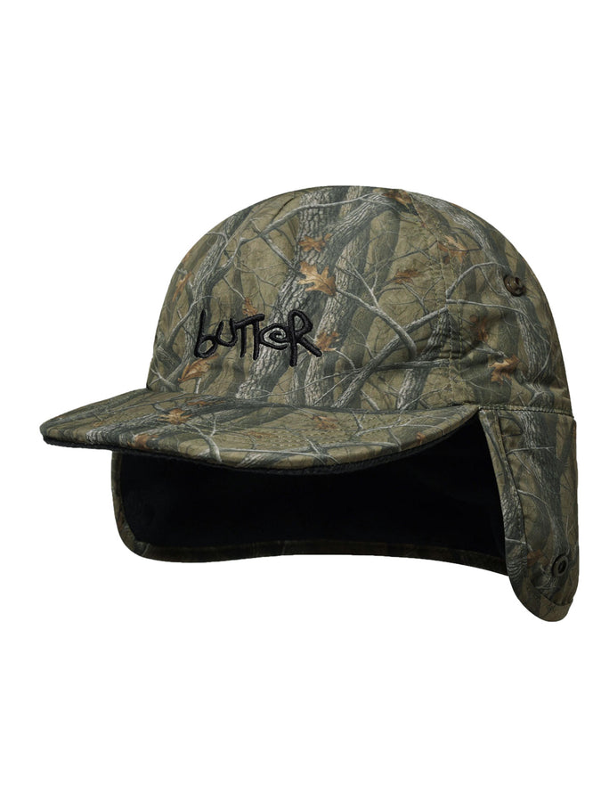 Butter Goods Polartec Reversible Trapper Hat | FOREST CAMO/NAVY