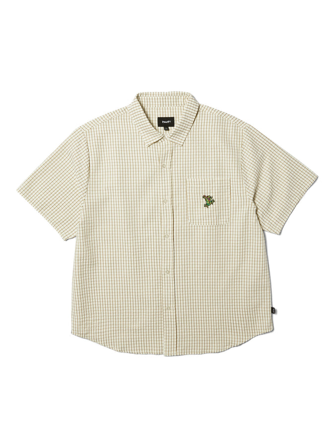 Huf Stuck On You Plaid Short Sleeve Shirt Fall 2026 | NATURAL