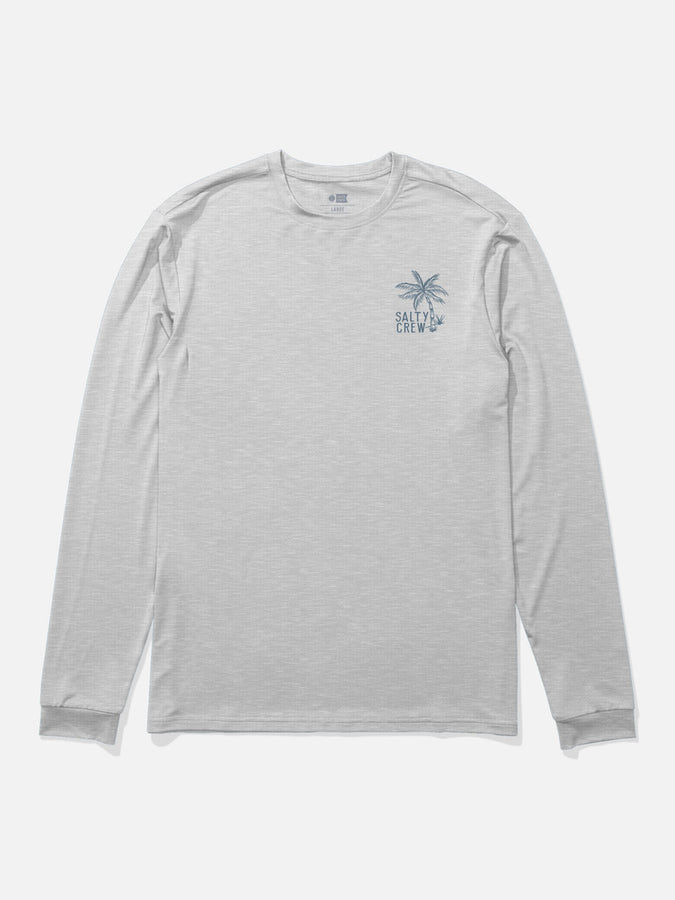 Salty Crew Day Off Long Sleeve Rashguard Summer 2026 | GREY HEATHER