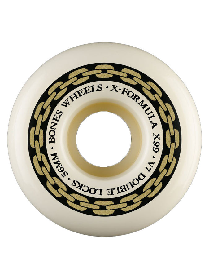 Bones X-Formula V7 Double Lock 97A Skateboard Wheels | NATURAL