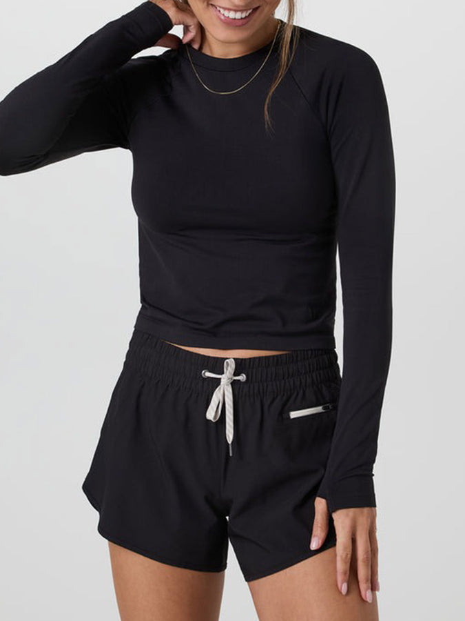 Vuori Surge Seamless Long Sleeve T-Shirt Fall 2026 | BLACK (BLK)
