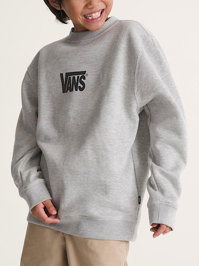Vans Stretch Logo Crewneck Sweatshirt Fall 2026 | CEMENT HEATHER (02F)