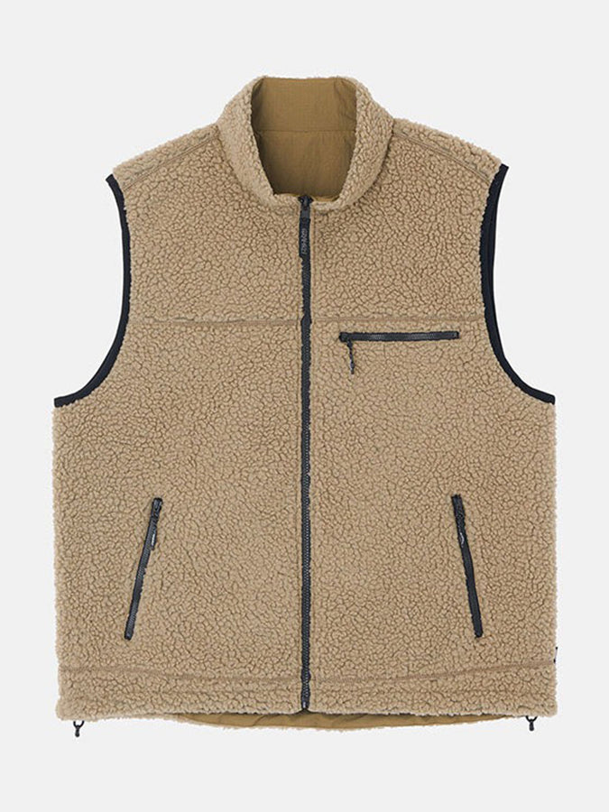 Gramicci Reversible Sherpa Vest Fall 2026 | BEIGE/TAN