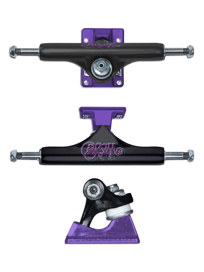 Slappy St1 Hollow Bam Skateboard Trucks | BLACK/PURPLE