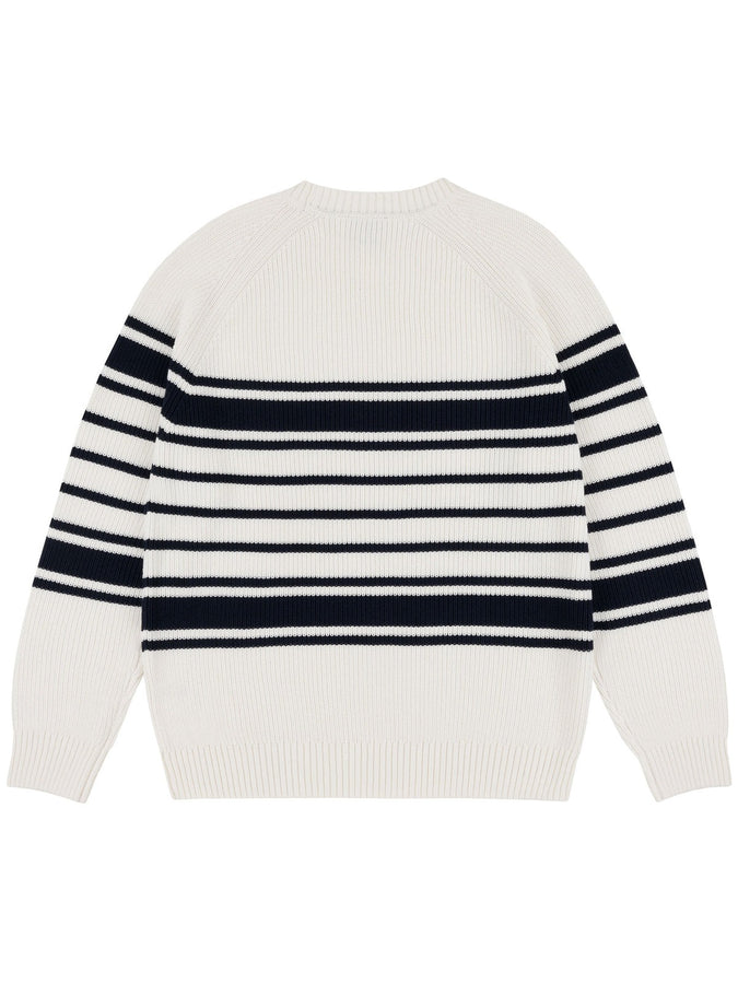 Chain To Bank Lined Up Sweater Fall 2026 | WHITE
