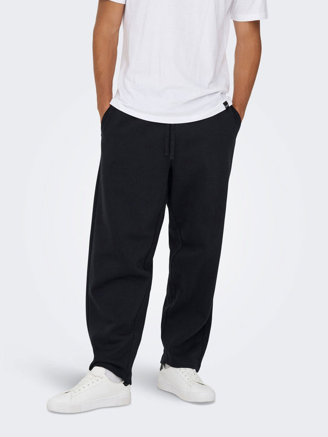 Only & Sons Ceres Wide Sweatpants Fall 2026 | BLACK