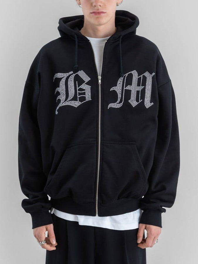 Beyond Medals Stone Zip Hoodie Holiday 2026 | BLACK