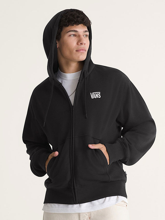 Vans Zip Stretch Logo Hoodie Fall 2026 | BLACK/WHITE (Y28)
