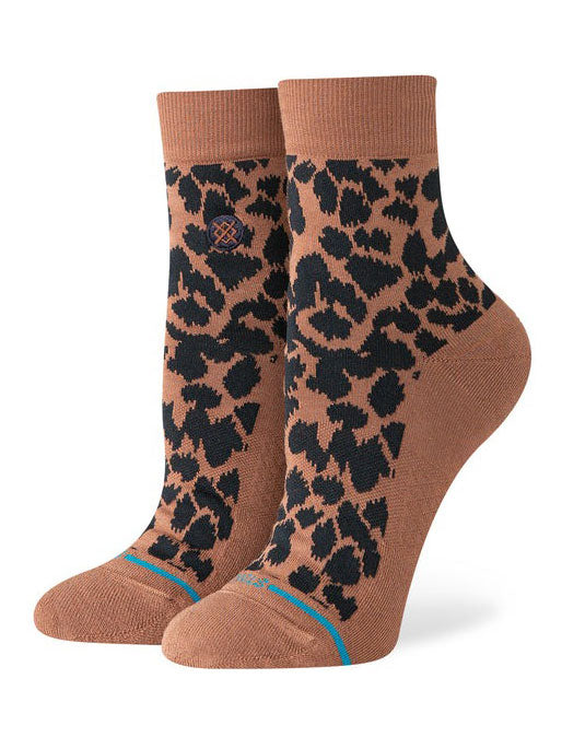 Stance Love Leopard Lowrider Socks | BROWN (BRN)
