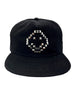 Loosey Smiley Studded Black Snapback Hat