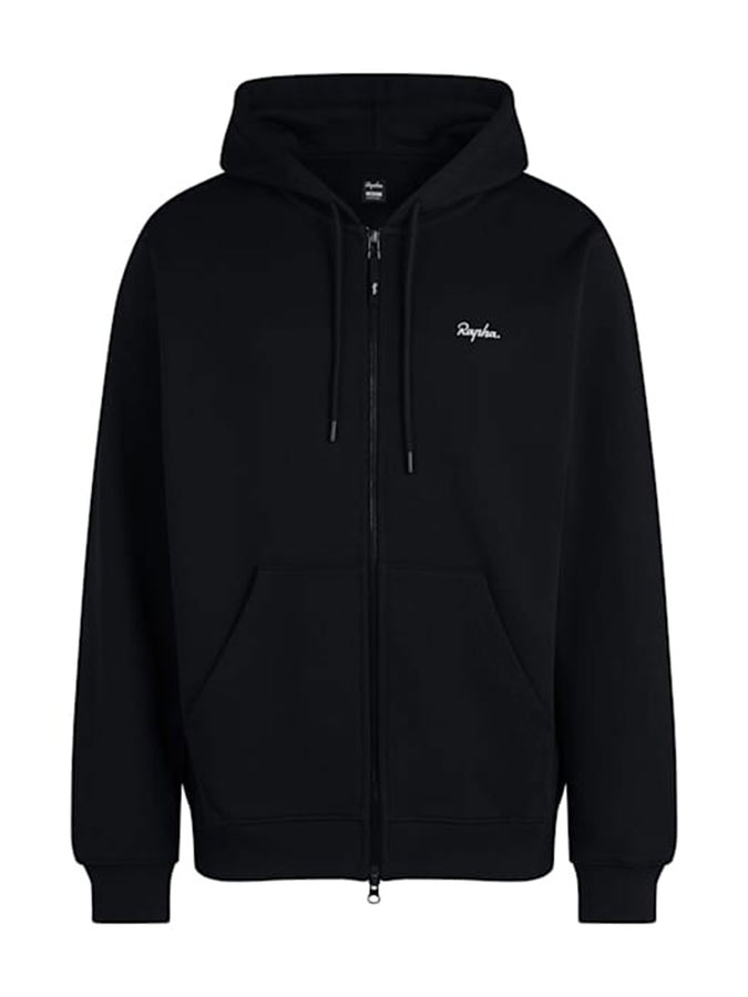 Rapha Heavyweight Cotton Zip Hoodie Fall 2026 | BLACK/WHITE