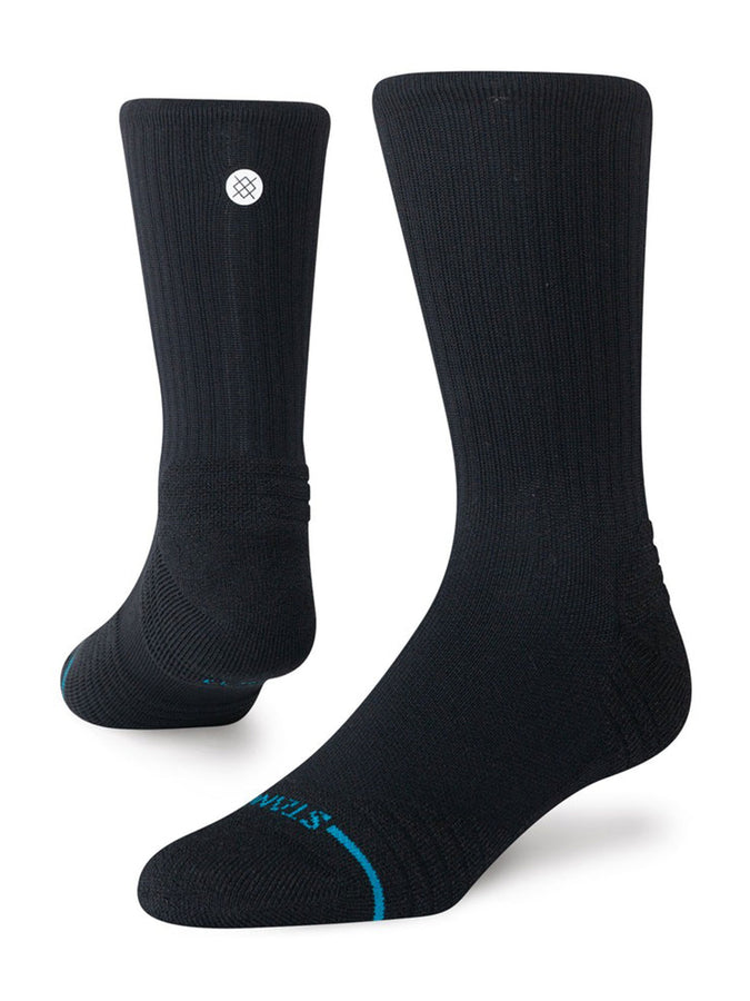 Stance Solid Mid Ribbed Black Socks Spring 2026 | BLACK (BLK)