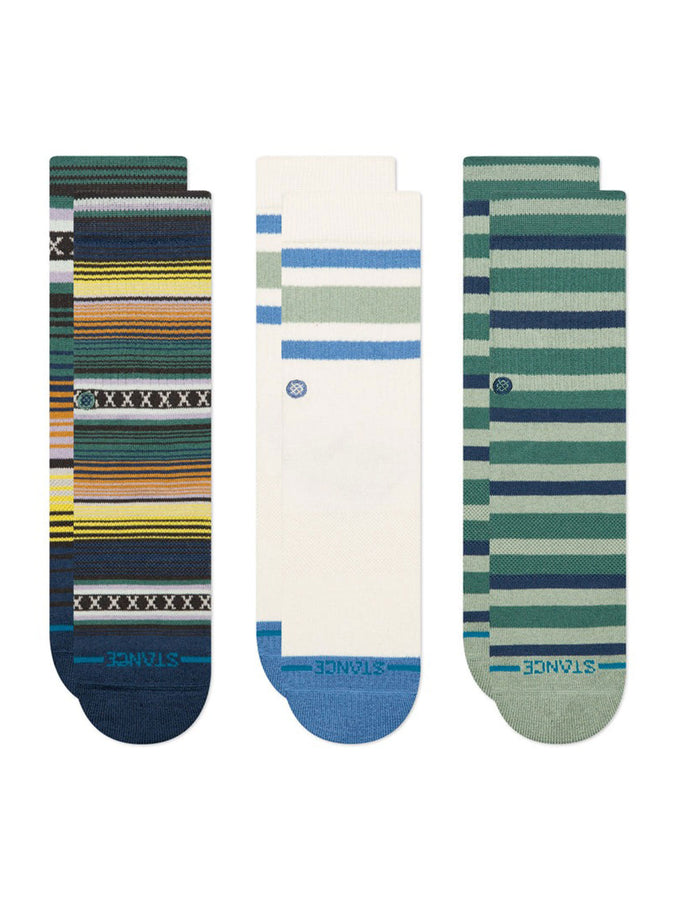 Stance Mix Stripe 3 Pack Socks Spring 2026 | DEEP TEAL (DPT)
