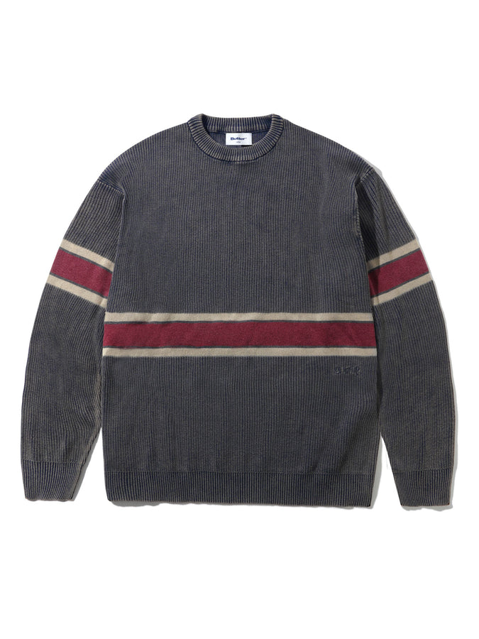 Butter Goods Break Crewneck Sweatshirt Fall 2026 | WASHED NAVY