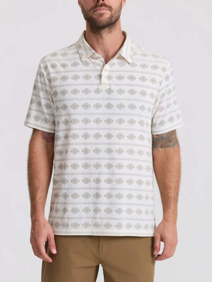 Roark Crosswinds Ecru S/S Buttondown Shirt Summer 2026 | UNBLEACHED (UBL)