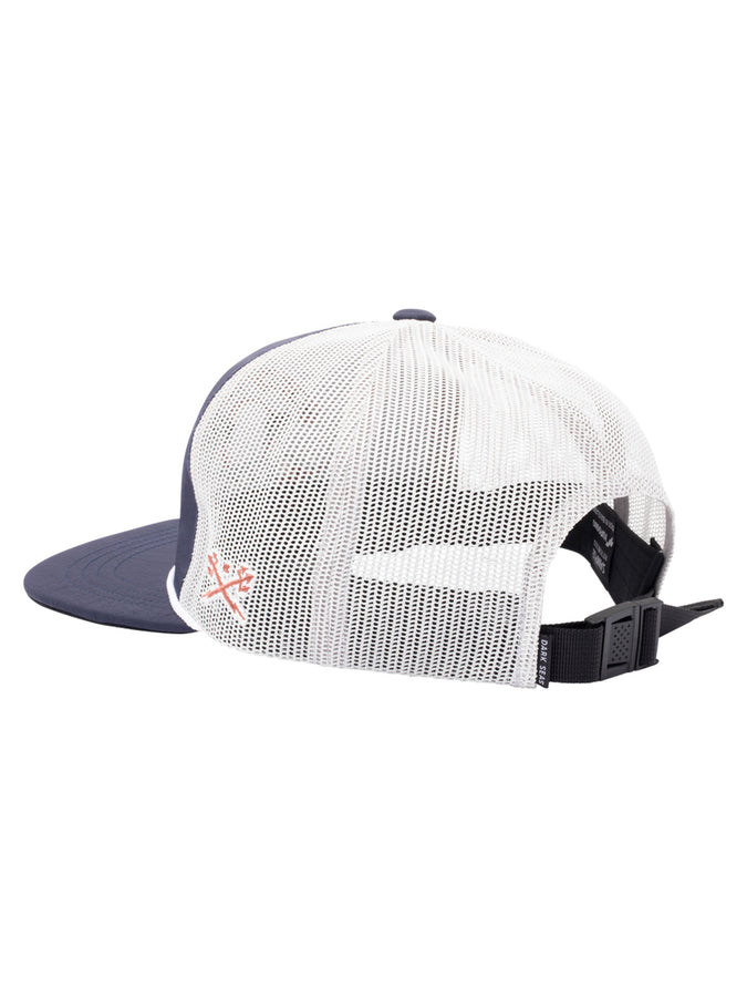 Dark Seas Gator Trucker Hat | NAVY/WHITE
