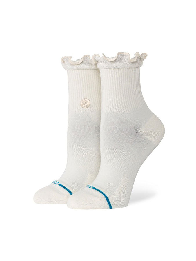 Stance Ruffle Icon Quarter Ivory Socks | IVORY (IVO)