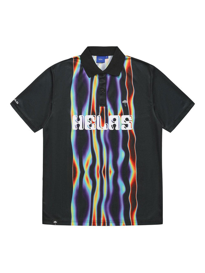Hélas Temperature Football Jersey Short Sleeve Polo Spring 2026 | BLACK