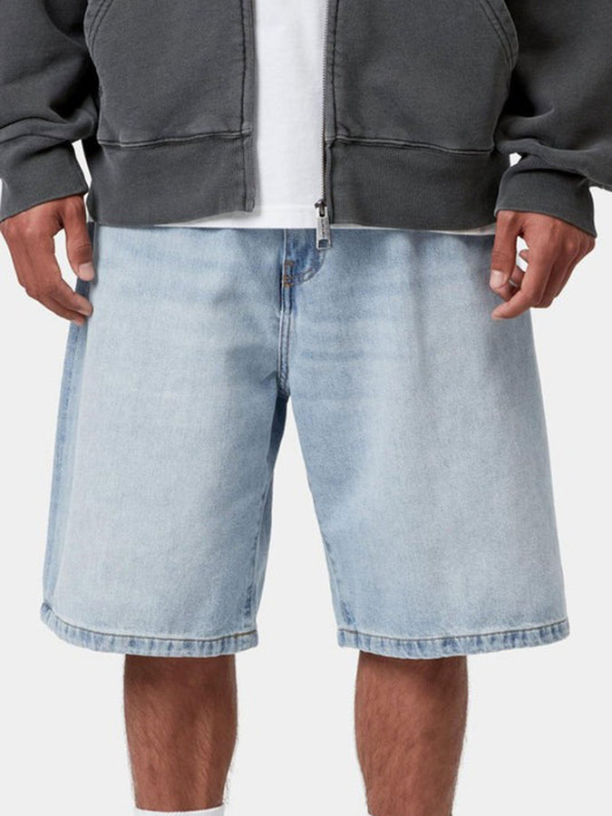 Carhartt Wip Landon Blue Heavy Worn Bleached Shorts Summer 2026 | BLUE HEAVY WRN BLEACHED (01WU)