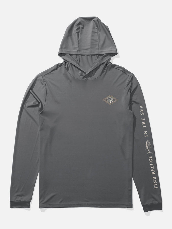 Salty Crew Iconic Hood Rashguard Summer 2026 | CHARCOAL