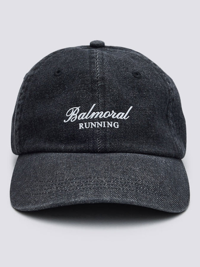 Balmoral Melrose Washed Denim Strapback Hat | BLACK DENIM