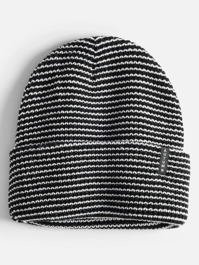 Autumn Stripe Beanie | BLACK